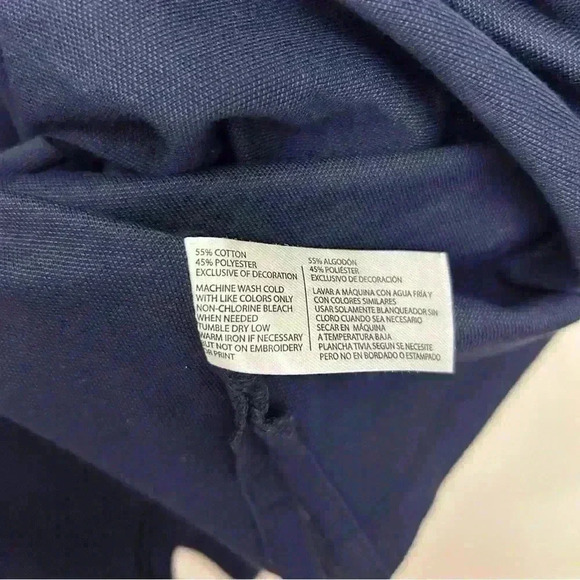 US Polo Assn Shirt Men's Blue Navy Short Length Collared Top Association Size L - Picture 5 of 6